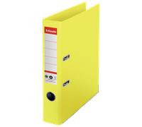 Archivador Esselte No.1, Co2 Compensado, Cartón 100% Reciclado Amarillo A4 Lomo: 50 Mm.