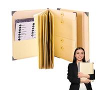 Archivador Extensible, carpeta de mochila | Portacarpetas portátil tipo mochila | Organizador de recibos, formato carta, etiquetas para facturas, pasaportes, suministros de oficina