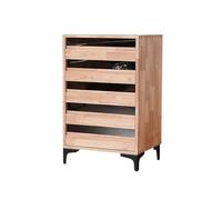 Archivador Gabinete de almacenamiento múltiple archivos oficina cinco cajones madera vintage mortaja y espiga lateral estilo industrial Gabinete de oficina(A)