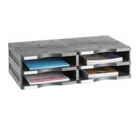 Archivador modular archivo 2000 archivodoc 4 casillas color negro 360x600x165 mm