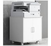 Archivador móvil y soporte para impresora con ruedas, versátil para oficina en casa para impresoras y trituradoras, elegante solución de almacenamiento para accesorios y suministros de oficina