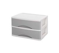 Archivador organizador de cajones de 2 capas divisores para dormitorio, cajones de oficina de plástico, marco de acabado estilo cajón, aparador, cosméticos, estantes de periódicos (color: B1)
