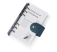 Archivador planificador - Organizador A6 de 7,48 pulgadas | Cuaderno de papel PVC - Archivador de anillas para estudios, seguimiento de hábitos de trabajo, calendario de lectura, ejercicio, limpieza