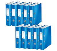 Archivador rellenable Leitz 180° WOW Azul A4 (10 Unidades)