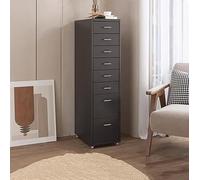 Archivador rodante de Metal con Cerradura, 18 x 16 x 11 Pulgadas, Organizador de Almacenamiento móvil con Ruedas para Oficina en casa, Almacenamiento Seguro de Documentos, Metal Elegante para