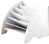 Archivador, Sistema De Almacenamiento, Organizador De Escritorio, Clasificador De Documentos con 4 Estantes, Organizador De Papel De Madera para Cartas Y Archivos(7L/D)