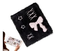 Archivador suave para fotos - Álbum para fotos y pegatinas A6 con páginas interiores forradas, cuaderno portátil con pegatinas, para manualidades, scrapbooking, creación de etiquetas para casa