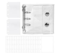 Archivador transparente - Cuaderno para colección de fotos, libro de pegatinas portátil | para recibos de tarjetas para estudiantes, profesores, oficina, profesionales, administrativo, escuela