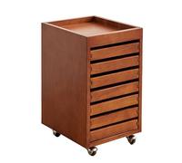 Archivadores de Madera for Oficina en casa, Armario de Almacenamiento móvil, Soporte for Impresora, Mesa Auxiliar de Noche, Almacenamiento de Varios Niveles, 5 cm por Nivel.