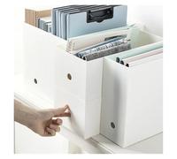 Archivadores Definitivos Caja de almacenamiento combinada multifuncional de 2 piezas, caja de almacenamiento de clasificación de archivos A4, estante de almacenamiento organizador de escritorio de ofi