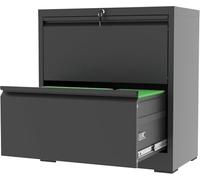 Archivadores, File Cabinets 4 Drawer,Metal Office Storage Filing Cabinet with Lock,Assembly Require,White(Black,D15.75"*W26.77"*H28.5")