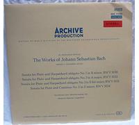 Archive Production. History of Music of The Deutsche Grammophon Gesellschaft. IX. Research Period. The Works of Johann Sebastian Bach. Series I: Chamber Music. Three Sonatas for Viola da gamba &