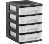 Archivo 2000 1104 cs tl cajonera para oficina negro plástico