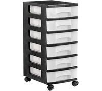 Archivo 2000 - 1106R CS TL - Torre de almacenaje con 6 cajones y ruedas.