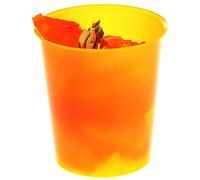 Archivo 2000 - 2001NATL - Papelera 16 litros de capacidad, color naranja traslúcido