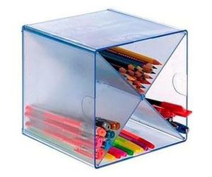 Archivo 2000-6703AZTP - Organizador modular apilable - Archicubo con divisor en aspa