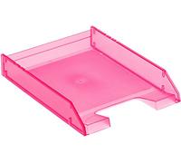 Archivo 2000 715FCTL - Bandeja apilable organizadora para documentos en formato A4 y folio, color fucsia traslúcido