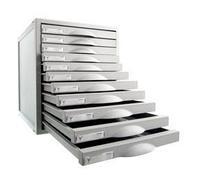 Archivo 2000 8211C Fichero Cajones De Sobremesa 11 Cajones Gris Plástico Reciclado 100% 356x316x362 mm