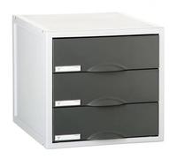 Archivo 2000 Módulo de 3 cajones 356x316x303 mm grafito, 8403C GF, metal, organizador A4