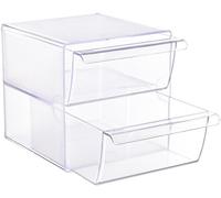 Archicubo archivo 2000 2 cajones organizador modular plastico 190x152x152 mm incluye 2 clips de sujecion