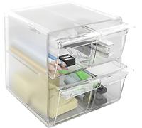 Archivo 2000 - Organizador modular apilable 4 cajones, Ideal para oficina, hogar, escuela, manualidades. Archicubo 15 x 19 x 15 cm