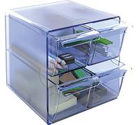 Archivo 2000 - Organizador modular apilable - Archicubo con 4 cajones pequeños - 190x160x160 mm