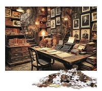 Archivo Antiguo Puzzle 300 Piezas Adultos Juego De Rompecabezas Cumpleaños EduGatoional Game para Decoración del Hogar Relajación Y Sabiduría 300pcs (40x28cm)