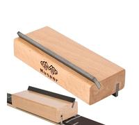 Archivo de biseo FRET END - Herramienta de corte de madera, archivo de borde de ángulo | Instrumento de aderezo de precisión para trabajos de FRET en ukelele, guitarra, bajo, mandolina, herramienta de