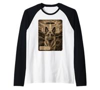 Archivo de Caso de abducción alienígena ovni de Perro Pastor alemán 74-1967 Camiseta Manga Raglan