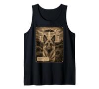 Archivo de Caso de abducción alienígena ovni de Perro Pastor alemán 74-1967 Camiseta sin Mangas