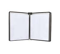 Archivo de escritorio, exhibición de pared para Flipbook, soporte para póster A3, almacenamiento de archivos multicolor de 10 bolsillos, suministros de oficina negros para el hogar y la escuela