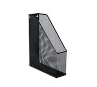 Archivo de la revista Metal, Metal Wire Mesh File Organizer Wall Mount Desktop Magazine Holder Black(A)