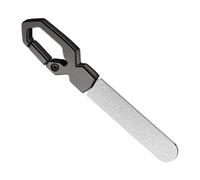 Archivo de uñas de metal: acero inoxidable 13.5g | Náil Filë y Manicura Profesional, Stéel Fiļe con llavero, herramienta de filè portátil | Mantenimiento, Naīl Care