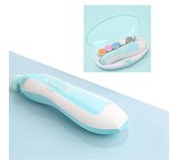 Archivo de Uñas Eléctrico, 6 en 1 Recortadora de Uñas para Bebés Kit de Claves de Uñas Eléctricas Archivo de Uñas para Bebés Nainas para bebé con Cabezales de Lijador de 6 Piezas (BLUE)