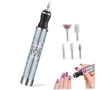 Archivo de uñas eléctrico con 5 cabezales reemplazables 20000 rpm 4 velocidades 500 mAh Micro USB USB Portable Manicura de bajo ruido Pedido Pulido de mugro de clavos para la uña de la uña de la ..