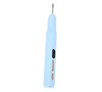 Archivo de Uñas Eléctrico Portátil con Lámpara de Uñas, Molinillo de Bolígrafo de Muelles de Uñas Recargable para un Molinillo Multifuncional para Salón de Uñas con Luz LED, (BLUE)