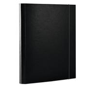 Archivo elástico Office Products PP A4/30 Negro/Archivo de documentos/Tipo con solapa/Tipo con borrador/Material-Cartón/PP/Recubrimiento de una sola cara/Color-Negro/Formato-A4