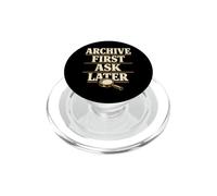 Archivo Investigador Archivista Museo de Investigación Archival PopSockets PopGrip para MagSafe