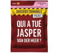 ARCHIVOS CRIMINALES Pocket - ¿Quién mató a Jasper Van Der Meer? - 45 min | Investigar un caso criminal - juego de investigación escape game - juego de viaje y bolsillo - 1 a 6 Jugadores - desde 14