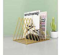 Archivos de escritorio de metal, Metal Desk File Organizer Bookend Magazine Rack Multicolor(C)