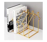 Archivos de escritorio de metal, Metal Desk File Organizer Bookend Magazine Rack Multicolor(Grey)