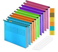 Archivos de suspensión A4 para archivadores, carpetas colgantes de archivo, carpetas de almacenamiento, carpetas interiores para papeleo, oficina, hogar, escuela (10)