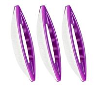 Archivos de uñas de gamuza, buffers de uñas de 3pcs, archivos de encerado de pulido para la herramienta profesional de cuero de oveja para salón profesional o pedicura de manicura cosmética doméstica
