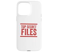 Archivos secretos para agente encubierto Carcasa para iPhone 15 Pro Max