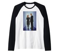 Archivos X David Duchovny Gillian Anderson Michael Grecco Camiseta Manga Raglan