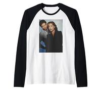 Archivos X de David Duchovny Gillian Anderson por Michael Grecco Camiseta Manga Raglan
