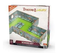 Archon Studio Dungeons & Lasers: Sewers Core Set Miniature Terrain - Sin pintar Compatible con DND y otros juegos de rol de mesa
