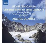 Archos Quartet - Sinigaglia, L.: String Quartet Works (Complete), Vol. 1 - String Quartet, Op. 27/ Brahms Variations/ hora MYSTICA