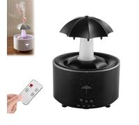 ARCHWANG Humidificador en Forma de Paraguas,Humidificador Paraguas, difusor aceites Esenciales, humidificadores iluminación LED de 7 Colores con Sonidos de Lluvia para Dormir