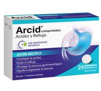 Arcid Acidez y Reflujo Naranja 24 Comprimidos Masticables